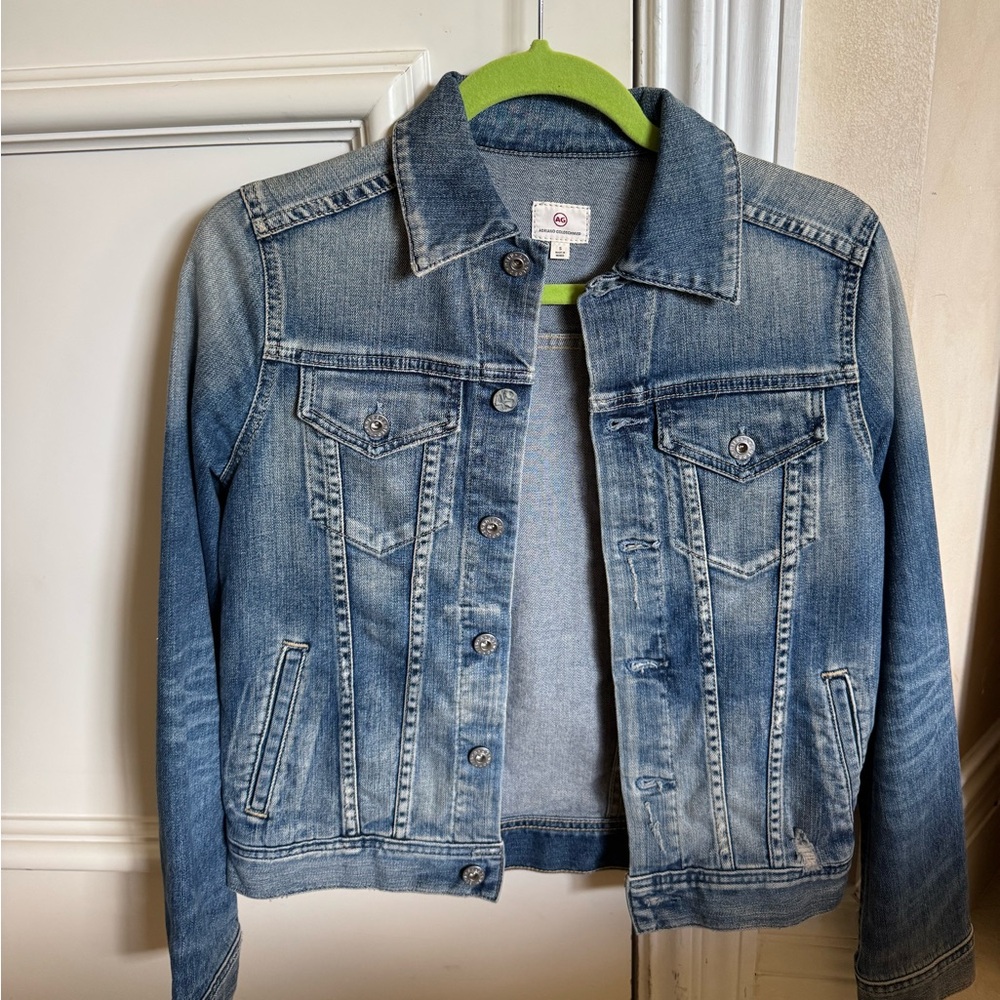 Ag Adriano Goldschmied Blue Jean Jacket Classic Denim